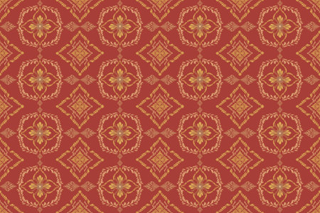 Abstract Ethnic Art, Demark Design, Fabric Patterns, Tribal Seamless Patterns, Clothing, Folk Patterns, Covers, Folk Embroidery, Carpet Design, Wallpaper.のイラスト素材