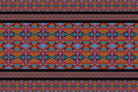 Ikat, Oriental Ethnic Folk Fabric Patterns, Woven Fabric Patterns, Aztec Geometric Clothing Art,...