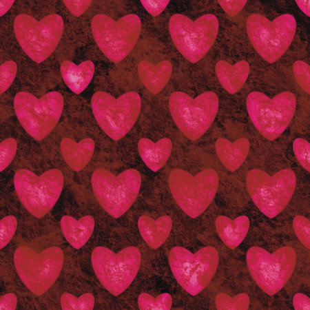 Heart, a pink heart image with messy dirty patterns, print, cover, wallpaper, carpet design, patterns on products.の写真素材