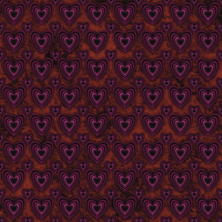 Heart, a picture of overlapping hearts reduced in size, print, cover, wallpaper, carpet design, patterns on products.の写真素材