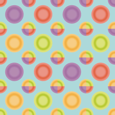 Colorful circles, circles, used for creating backgrounds, patterns printed in the image, patterns on product surfaces, multi-colored circle designs, used for creating backgrounds,の写真素材
