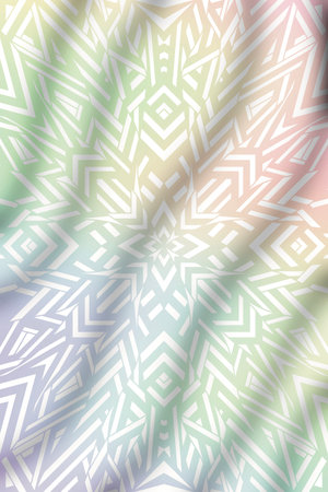 Abstract, scribbling, Doodle, lines of various colors forming an indeterminate shape to create an image, creating an image, multi-colored lines, print, patterns.の写真素材