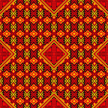 Abstract Ethnic Art, Ikat Patterns, Fabric Patterns, Fabric Patterns Consist of Delicate Lines, Folk...