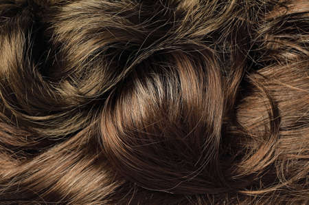 long brown hair as backgroundの写真素材