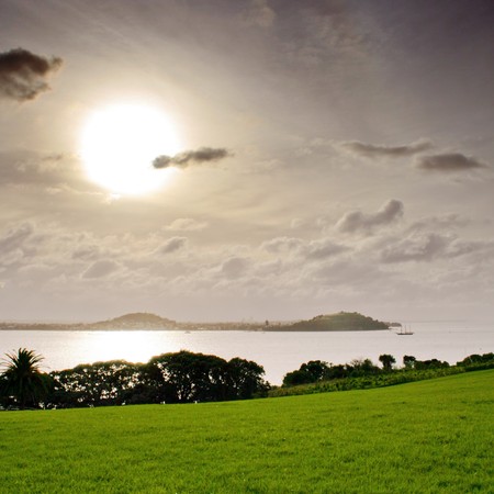 Sun beyond the gauzeの写真素材