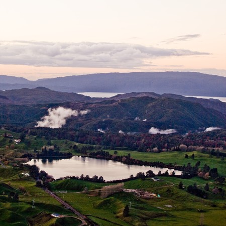 Wai-o-Tapu, Rotorua Volcanic Zone, thermal wonderland の写真素材