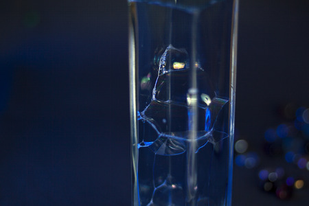 Color bubbles in the glassの写真素材