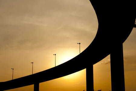 Bridge at Sunsetの写真素材