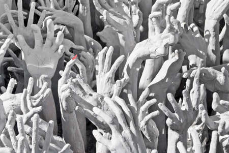 Red nail in the hellの写真素材