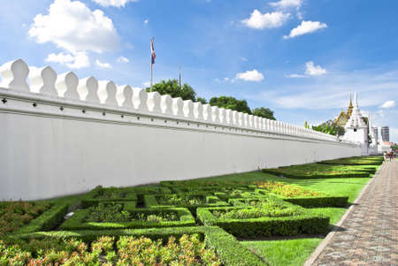 Temple Wall at Thailand の写真素材