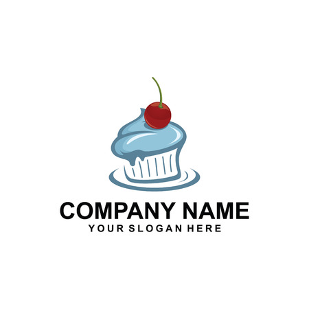Cake logo design.のイラスト素材
