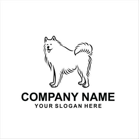 simple dog logo vectorのイラスト素材