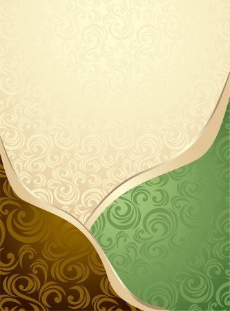 Abstract Seamless pattern or background green  and brown for advertising somethingのイラスト素材