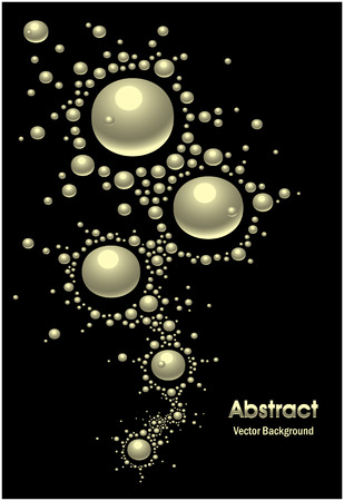 Abstract mercury Background gold のイラスト素材