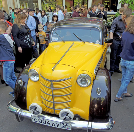 Soviet retro small family car of 1950s sedan Moskvitch 400 Moskvitch 401のeditorial素材