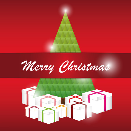 Christmas Greeting Card. Merry Christmas lettering. vectorのイラスト素材