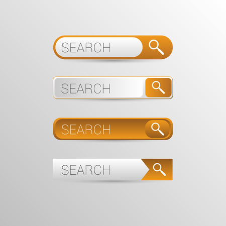 Orange Search Buttonsのイラスト素材