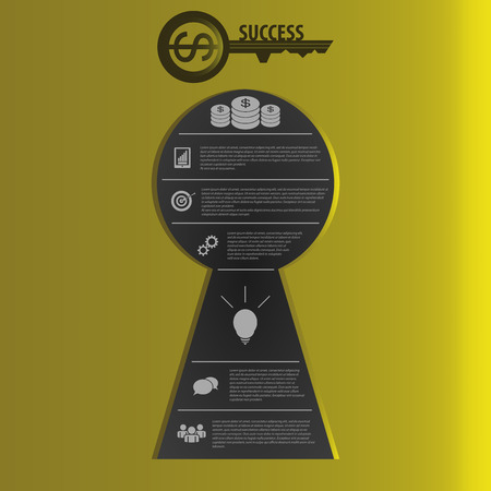 Infographic. Business success concept template. vectorのイラスト素材