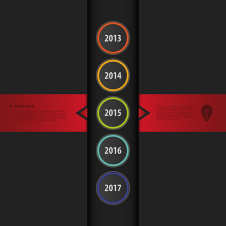 Infographic timeline template. Vector illustrationのイラスト素材