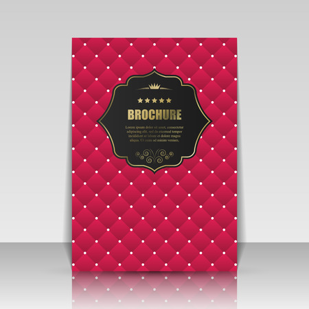 Brochure cover design.  poster, booklet template. illustrationのイラスト素材