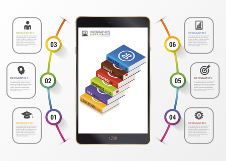 Infographic. Education concept. Modern design template. Vector illustrationのイラスト素材