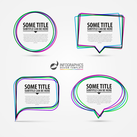 Modern infographic elements. Template for presentation. Vector illustrationのイラスト素材