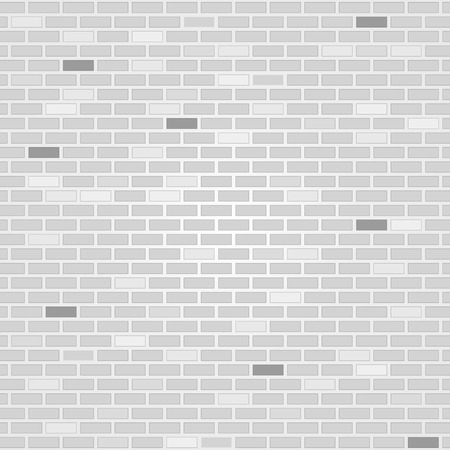 White brick wall background. Vector illustrationのイラスト素材