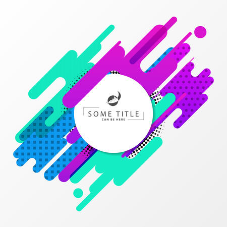 Abstract dynamic geometric background. Modern concept. Vector illustrationのイラスト素材