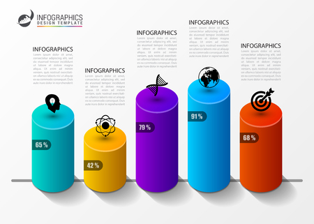 Business infographic template.のイラスト素材