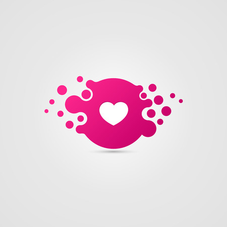 Heart symbol. Valentines day. Creative icon. Vector illustrationのイラスト素材