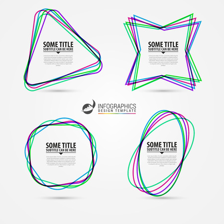 Modern infographic elements. Template for presentation. Vector illustrationのイラスト素材