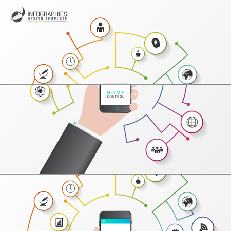 Infographic design template for data presentation.のイラスト素材