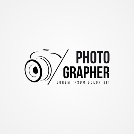 Camera symbol in modern style. Photographer  Vector illustrationのイラスト素材