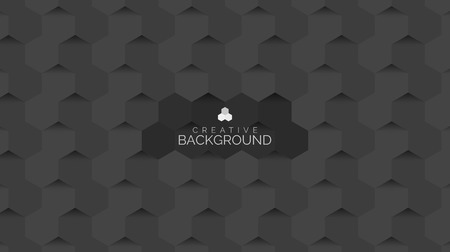 Abstract background in modern style. Hexagons concept. Grey. Vector illustrationのイラスト素材