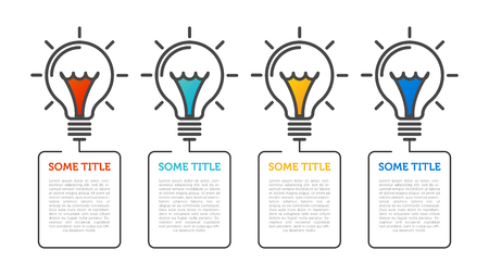 Infographic design template. Business concept with 4 steps. Can be used for workflow layout, diagram, banner, webdesign. Vector illustrationのイラスト素材
