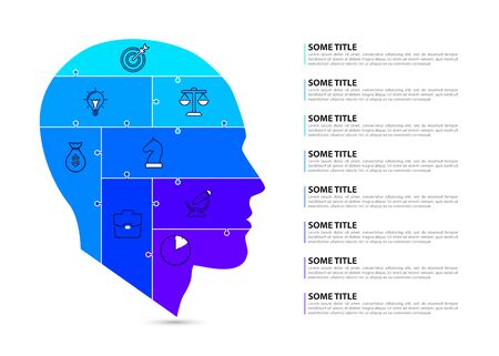 Infographic design template. Creative concept with 8 steps. Can be used for workflow layout, diagram, banner, webdesign. Vector illustrationのイラスト素材