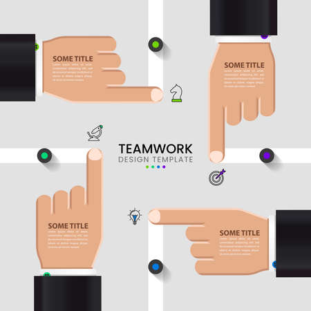 Infographic design template. Creative concept with 4 steps. Can be used for workflow layout, diagram, banner, web design. Vector illustrationのイラスト素材