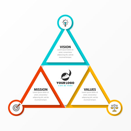 Infographic design template. Creative concept with 3 steps. Can be used for workflow layout, diagram, banner, webdesign. Vector illustrationのイラスト素材