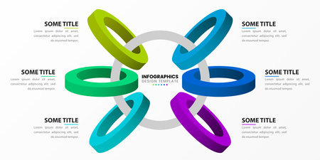 Infographic design template. Creative concept with 6 steps. Can be used for workflow layout, diagram, banner, webdesign. Vector illustrationのイラスト素材