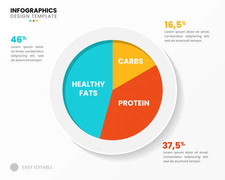 Infographic design template. Food concept with 3 steps. Can be used for workflow layout, diagram, banner, webdesign. Vector illustrationのイラスト素材