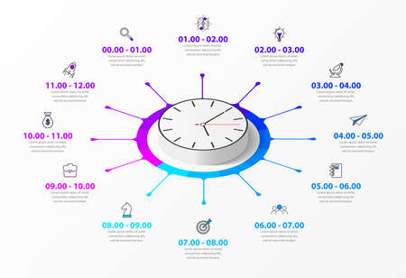 Infographic design template. Creative concept with 12 steps. Can be used for workflow layout, diagram, banner, webdesign. Vector illustrationのイラスト素材