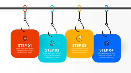 Infographic design template. Creative concept with 4 steps. Can be used for workflow layout,...