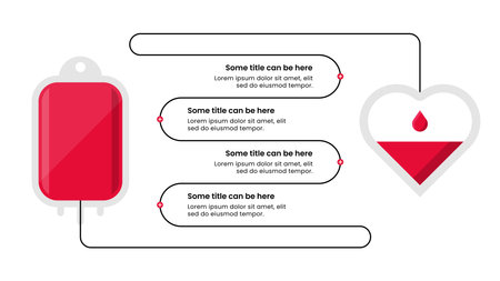 Blood donation concept with space for text. Vector illustrationのイラスト素材