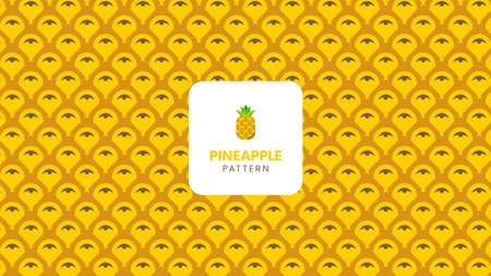 Abstract seamless pattern of pineapple. Vector illustrationのイラスト素材