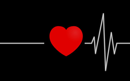 love heart beating, can not live without loveのイラスト素材