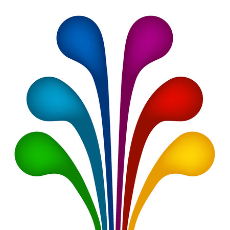 illustration infographics, rounded geometric infographicsのイラスト素材