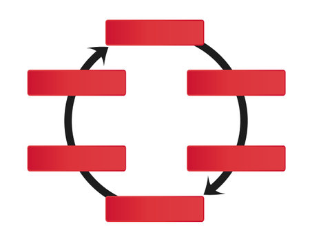 agile method graph with space for textのイラスト素材
