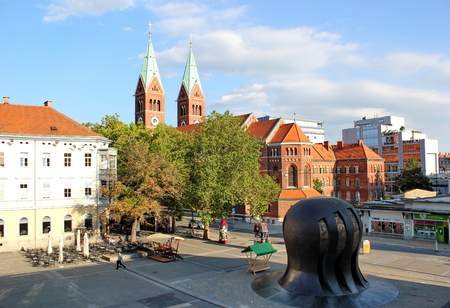 city center of Maribor, Basilica of Our Mother of Mercyのeditorial素材