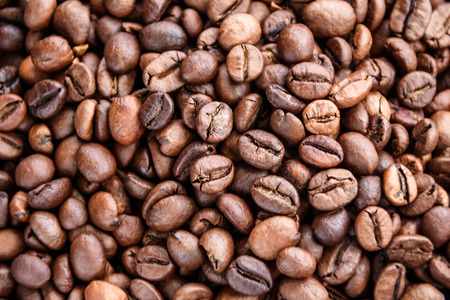 grains of roasted coffee. Coffee background.の写真素材