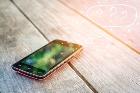 SMS messages and the concept of communication on e-mailの写真素材